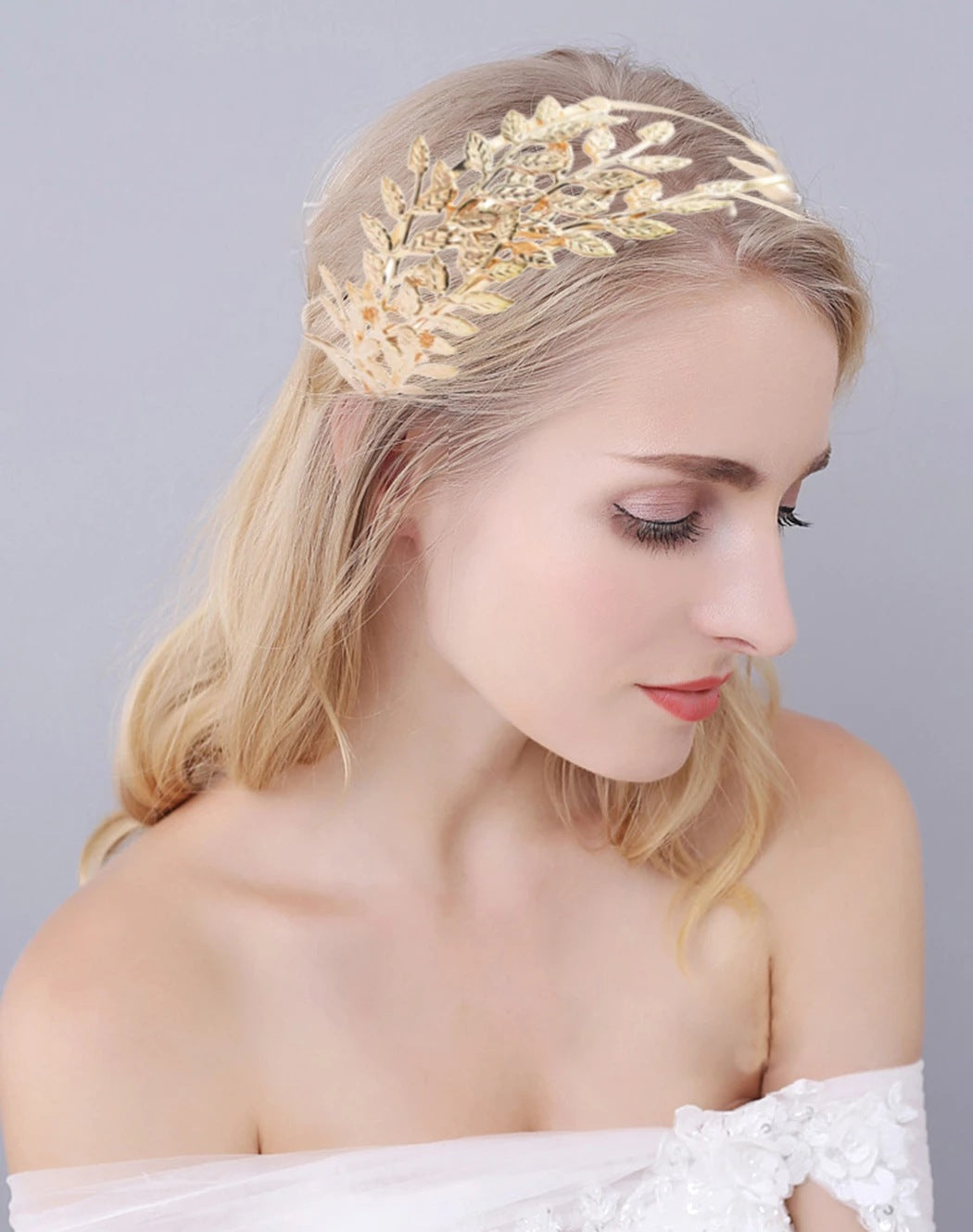 Double Leaf Alloy Headband