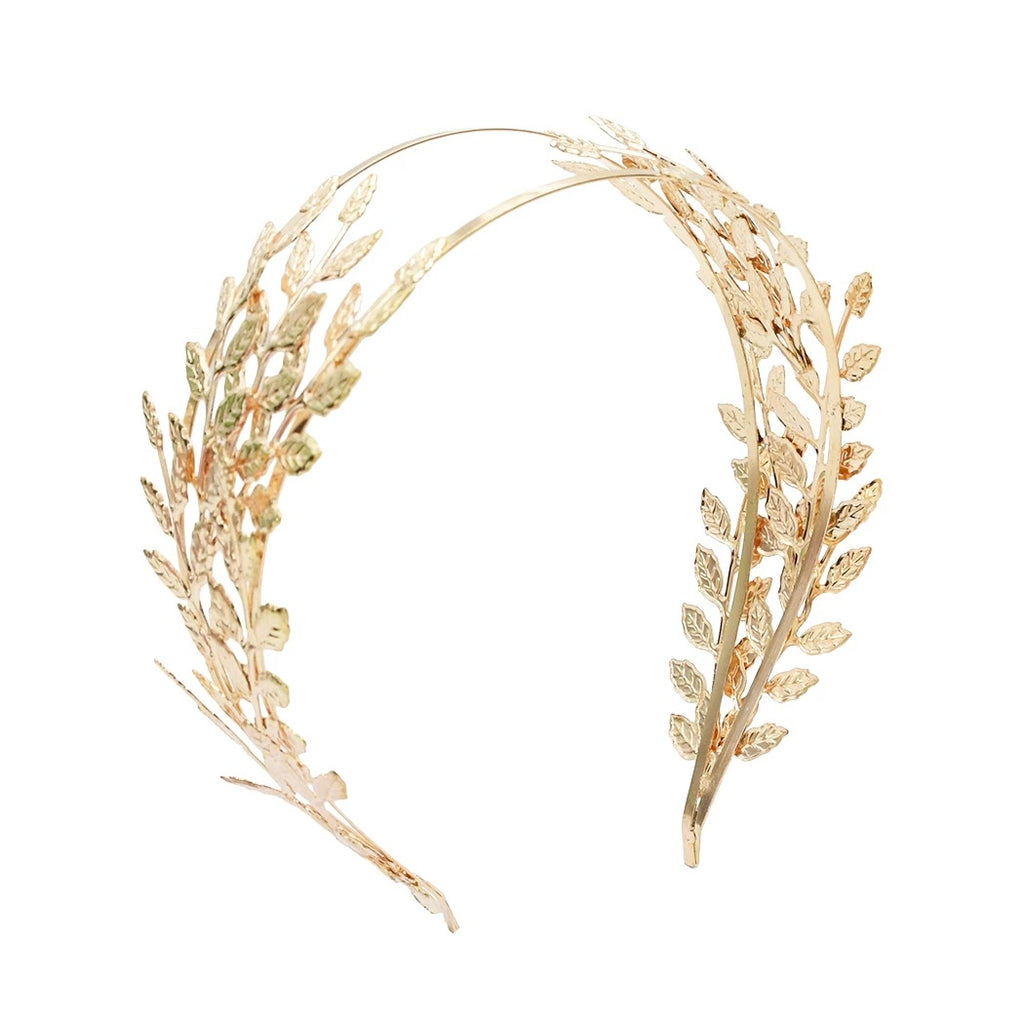 Double Leaf Alloy Headband