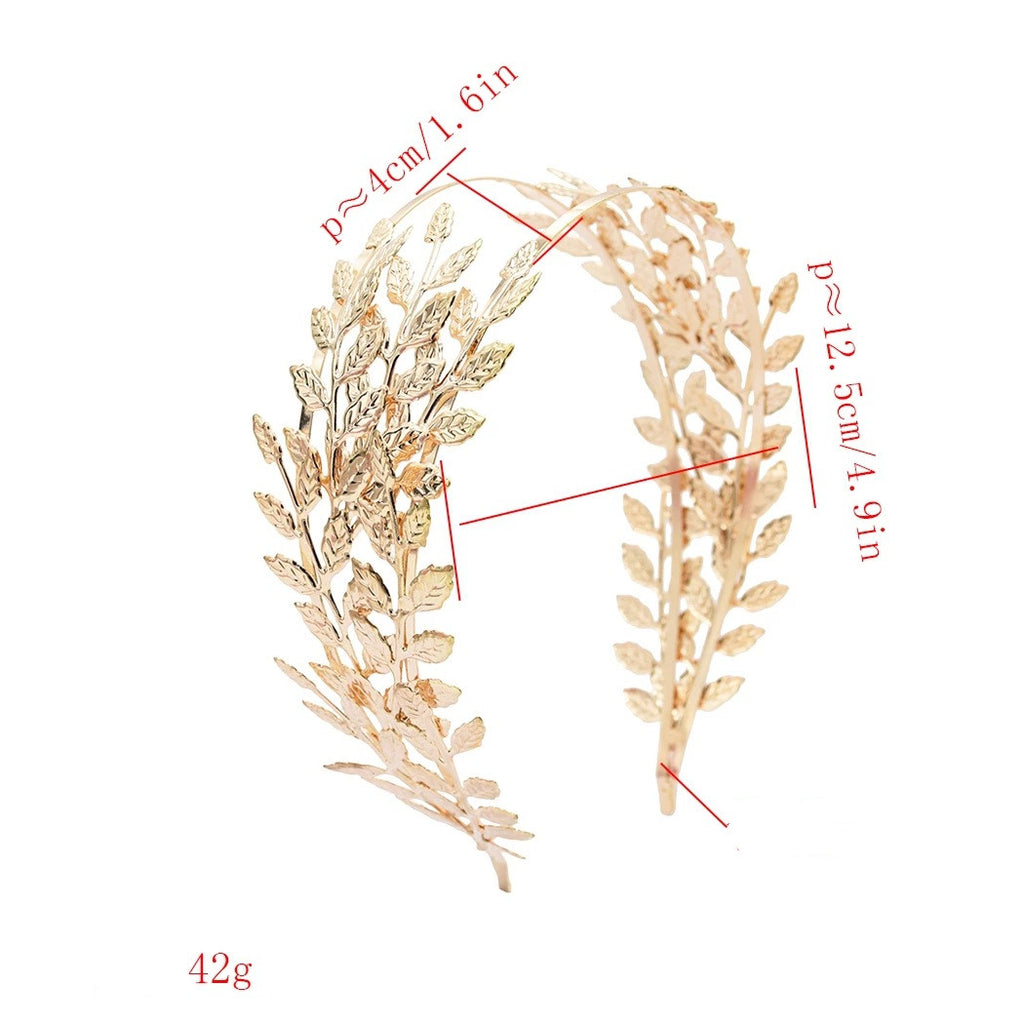 Double Leaf Alloy Headband