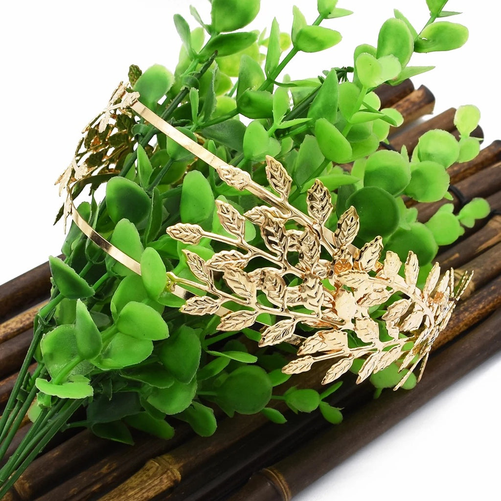 Double Leaf Alloy Headband