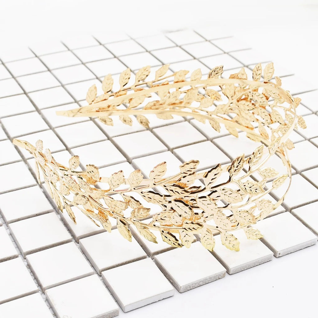 Double Leaf Alloy Headband