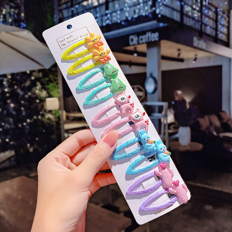 Korean Version Children Hairpin Cloth Art Baby Cute Hairpin