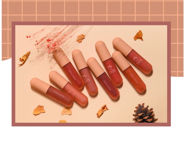 GoGo Tales Ice Cream Lip Mud Light And Thin Easy To Color Matte Mist Surface