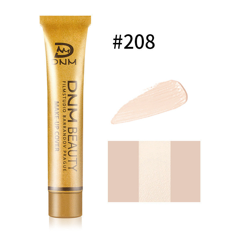 DNM Concealer Liquid Foundation Cream Cover Tattoo Blemish Skin MarksConcealer Moisturizing Full Camouflaged Natural Brighten Makeup
