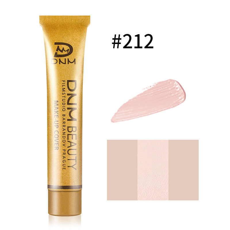 DNM Concealer Liquid Foundation Cream Cover Tattoo Blemish Skin MarksConcealer Moisturizing Full Camouflaged Natural Brighten Makeup