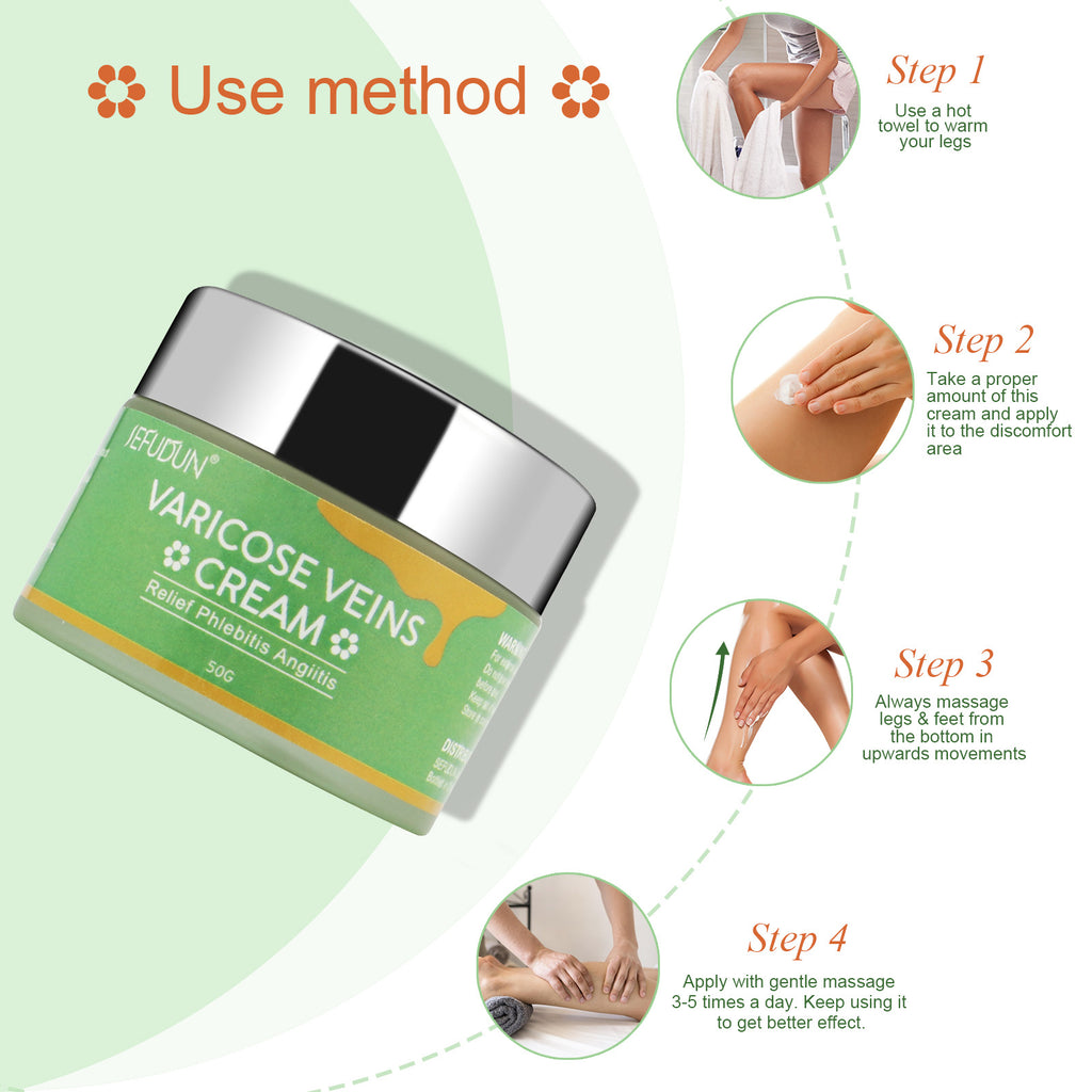 Sefudun Vein Cream Red Blood Streaks Nourishing Earthworm Leg Bruises Bulge Comfort Safflower Skin care lotion Varicose Cream