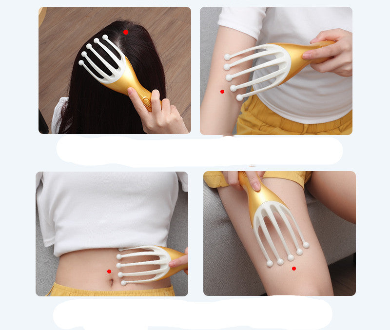 Massage Ball Hair Comb Scratching Artifact Head Massager Comb Scalp Massage