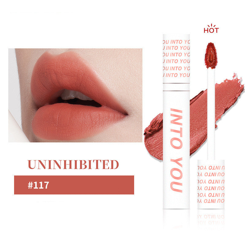 Into You Lip Glaze Matte Velvet Air Mist Mirror Water Gloss Lipstick Lip Gloss Mud Female Full Set 713 Students