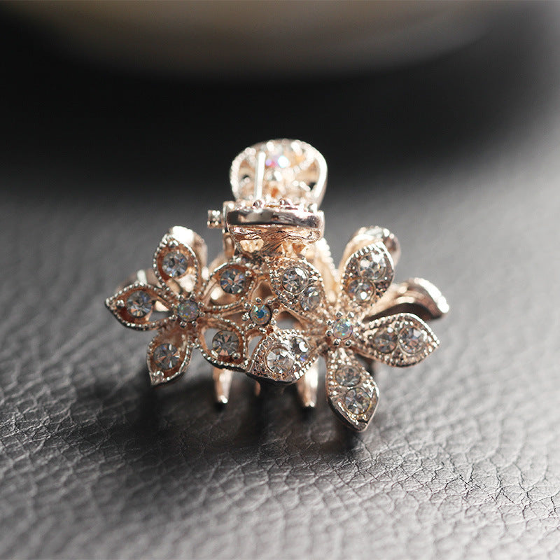 Trinket Plate Hair Top Clip Hair Catching Hairpin Rhinestone Hairpin Catching Card Catching Clip