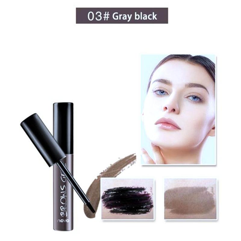 NOVO Peel Off Brown Black Eye Brow Tattoo Tint Waterproof Long-lasting Professional Eyebrow Gel Cream Mascara Eye Makeup Cosmetics