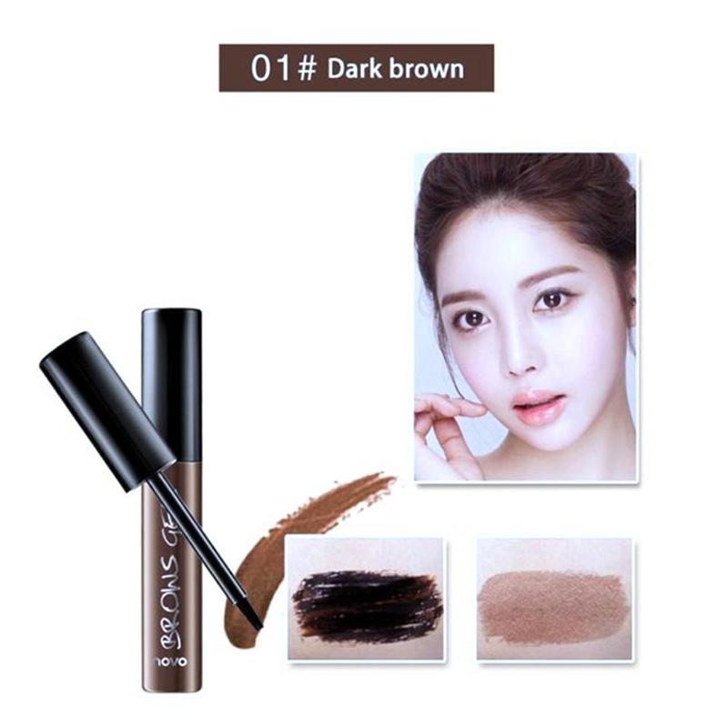 NOVO Peel Off Brown Black Eye Brow Tattoo Tint Waterproof Long-lasting Professional Eyebrow Gel Cream Mascara Eye Makeup Cosmetics