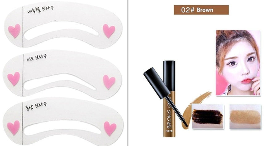 NOVO Peel Off Brown Black Eye Brow Tattoo Tint Waterproof Long-lasting Professional Eyebrow Gel Cream Mascara Eye Makeup Cosmetics