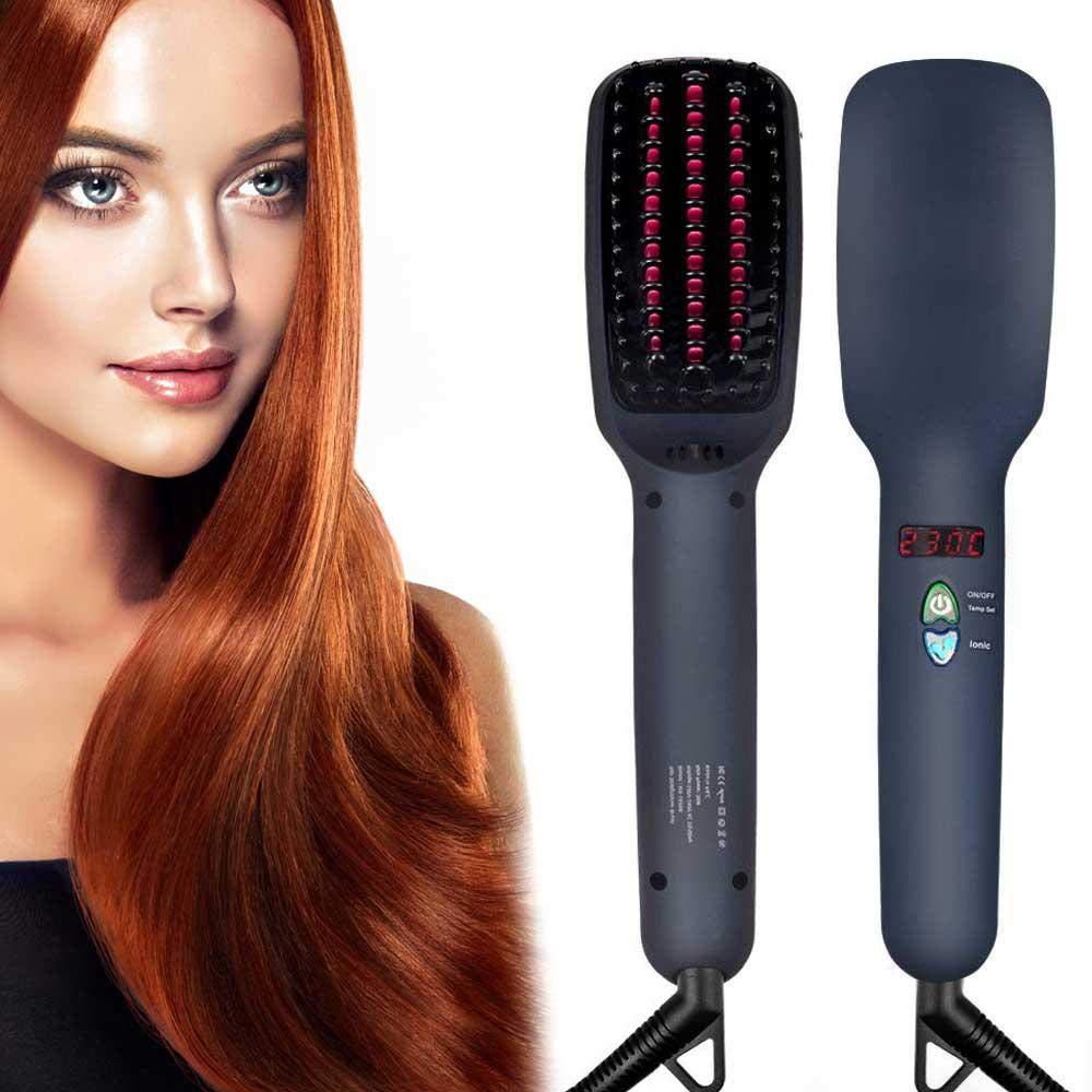 Lonic Lcd Liquid Crystal Display Hair Straightening Comb