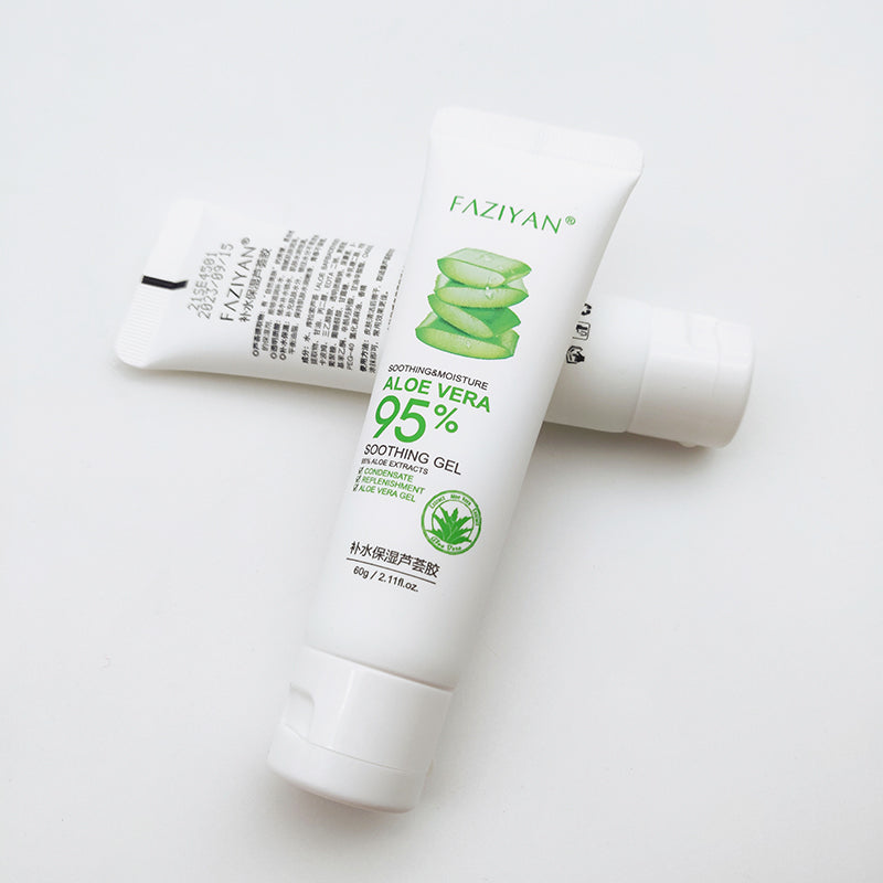 Faziyan Aloe Vera Face Cream, Soothing Gel, Skin Care, Blemish Remove, After Sun Day Moisturizing Lotion, Skin Nourishing, 60G