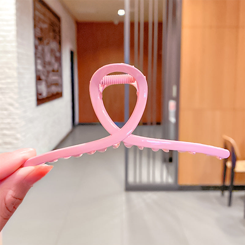 Spring And Summer Girl Back Head Plate Hairpin Shark Clip Candy Color t Catch Clip Hairpin Hollow Cross Hair Catch Hair Accessories