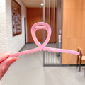 Spring And Summer Girl Back Head Plate Hairpin Shark Clip Candy Color t Catch Clip Hairpin Hollow Cross Hair Catch Hair Accessories