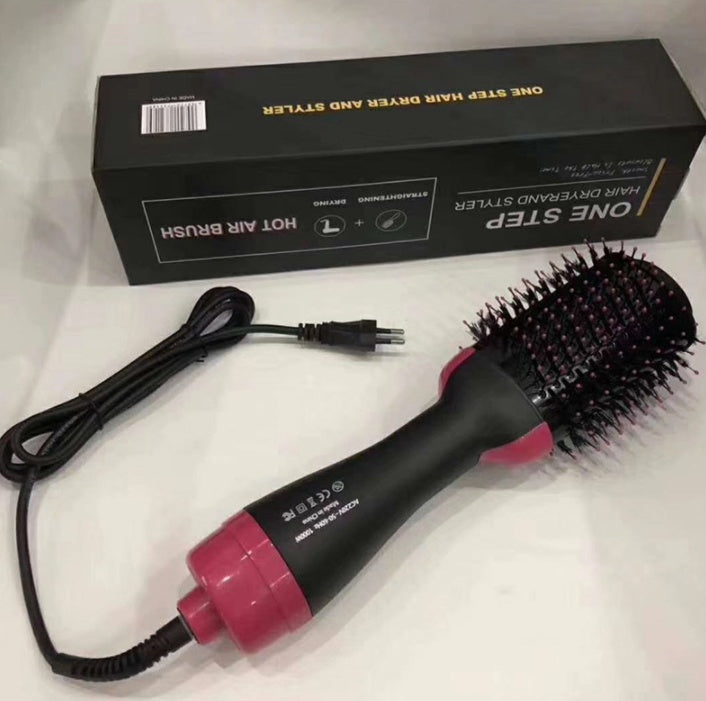 One Step Multifunctional Hot Air Comb Amazon Cross-Border Three-In-One Hair Dryer Curler Straight Hair Comb Styling Comb