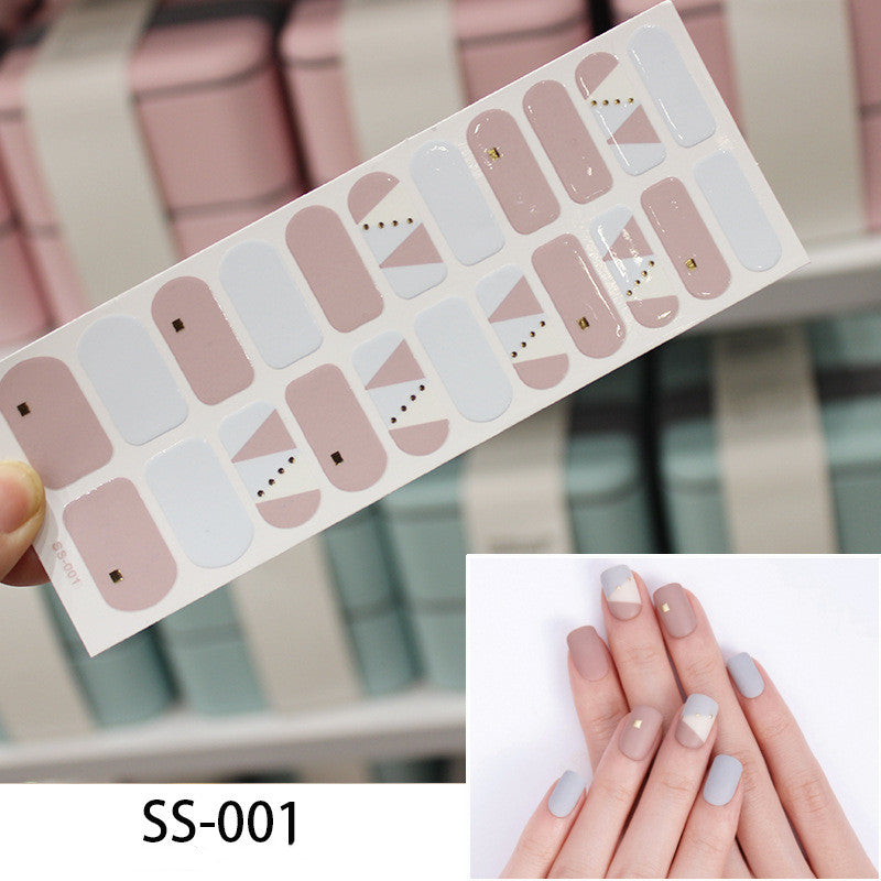 European, American And Japanese Gold Stamping 3D Laser Manicure Stickers Colorful Christmas Alphabet Nail Stickers