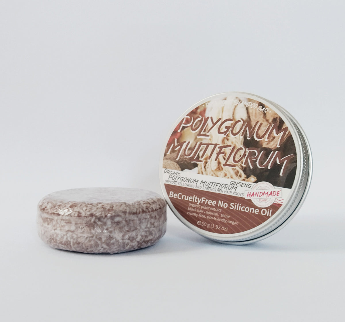 Fresh Plant Foreign Trade Silicone Oil Free English Version Polygonum Ginseng Soap Nourishing Soap Shampoo Soap Essential Oil Soap Shampoo Soap