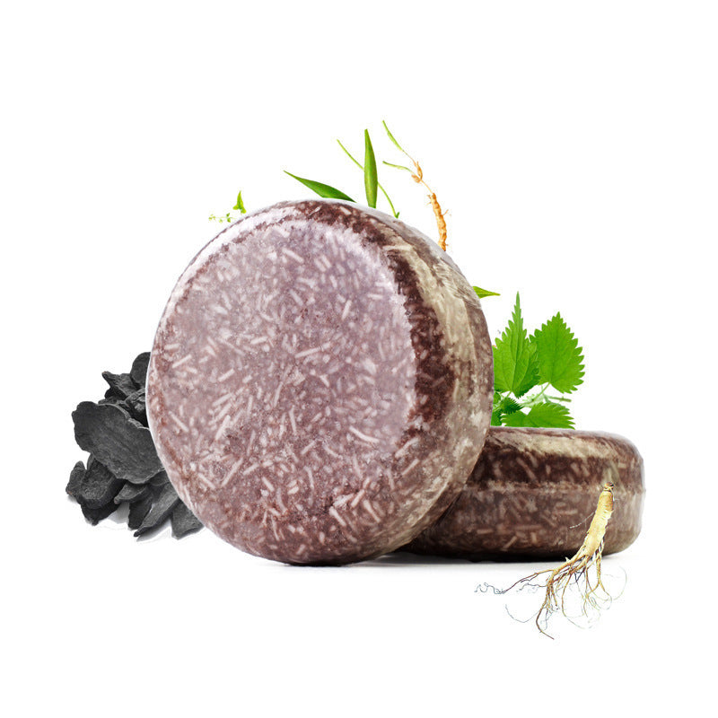 Fresh Plant Foreign Trade Silicone Oil Free English Version Polygonum Ginseng Soap Nourishing Soap Shampoo Soap Essential Oil Soap Shampoo Soap