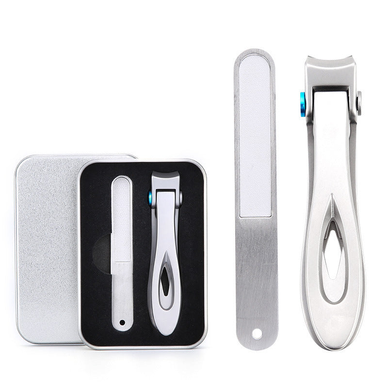 Stainless Steel Nail Clippers Nail Clippers Set Household Pedicure Thick Nail Nail Clippers Single Large Mouth Nail Clippers