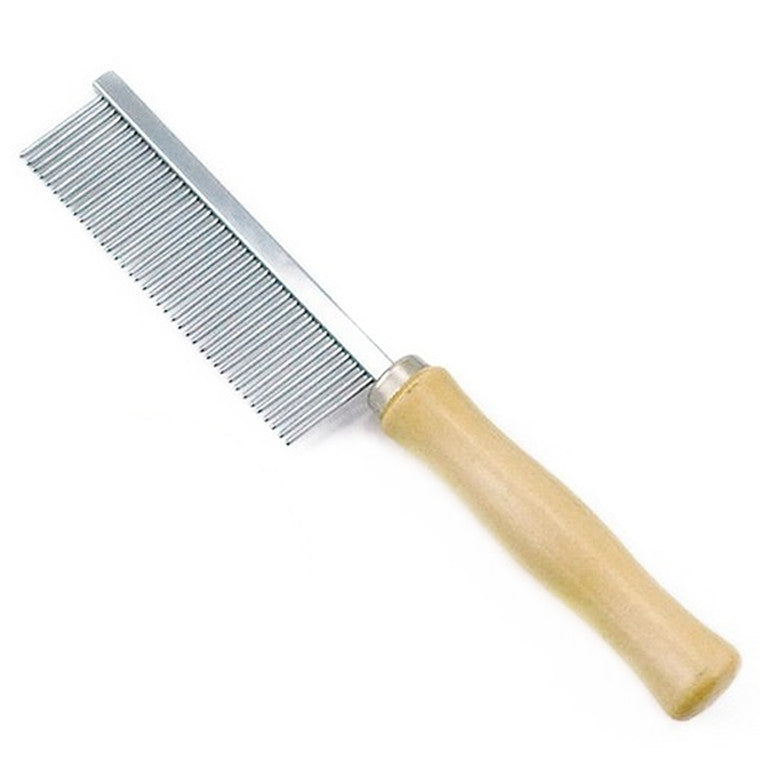 Cat And Dog Grooming Open-Knot Comb, Large Wooden Handle Comb