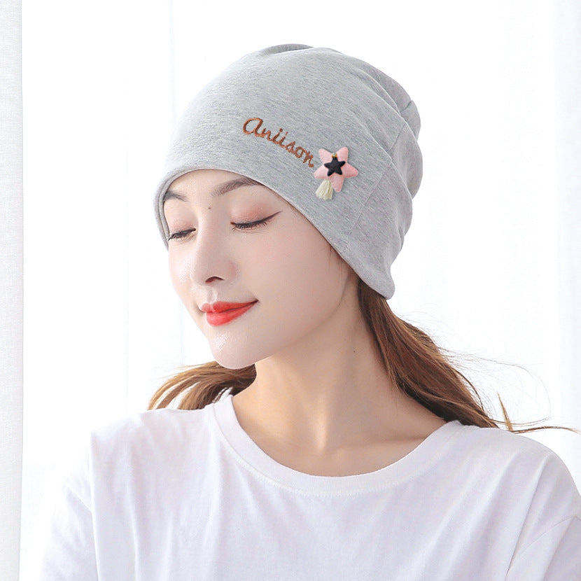 Baby Cap Five Pointed Star Maternity Cap Face Wash Make Up Hair Band Baby Hood