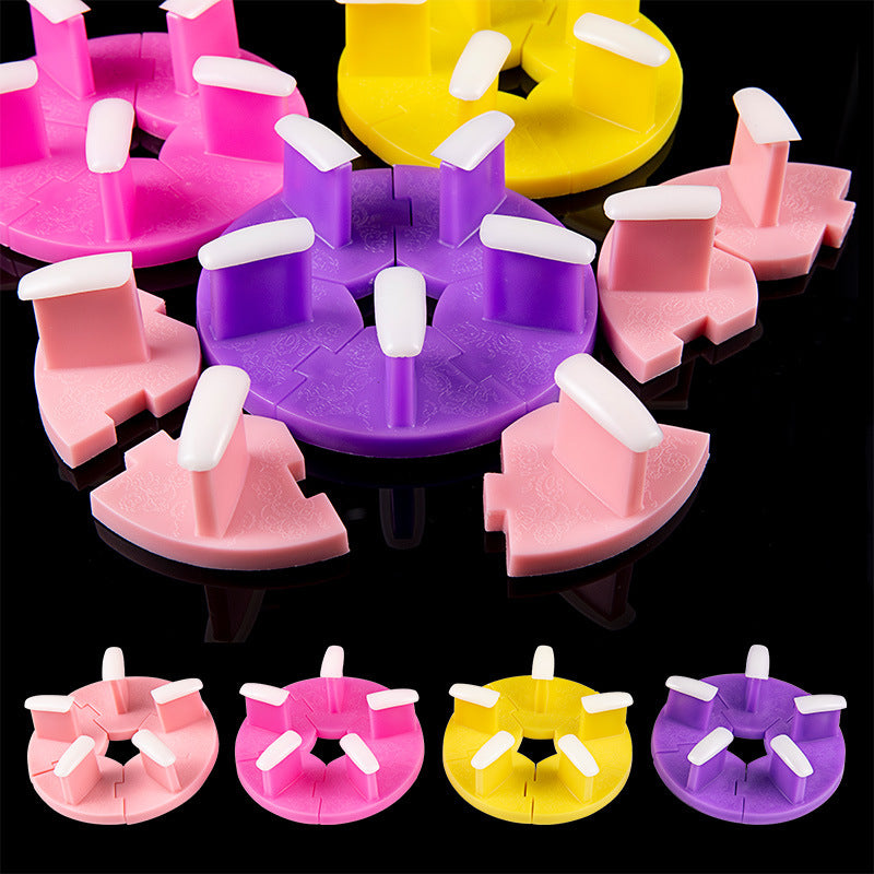 Nail Practice Tool Lotus Seat Detachable Nail Practice Rack