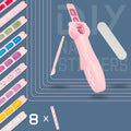 Glam Nail Cross-Border Children Girls Makeup Nail Stickers Set Girls Play House Handmade Diy Nail Stickers Makeup Toys