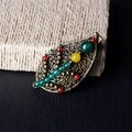 Woven Featured Silk Skin Markf Buckle Leaf Female Hairpin