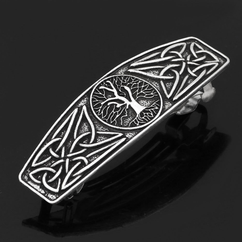 Nordic Viking Hairpin Tree Of Life Retro Classic