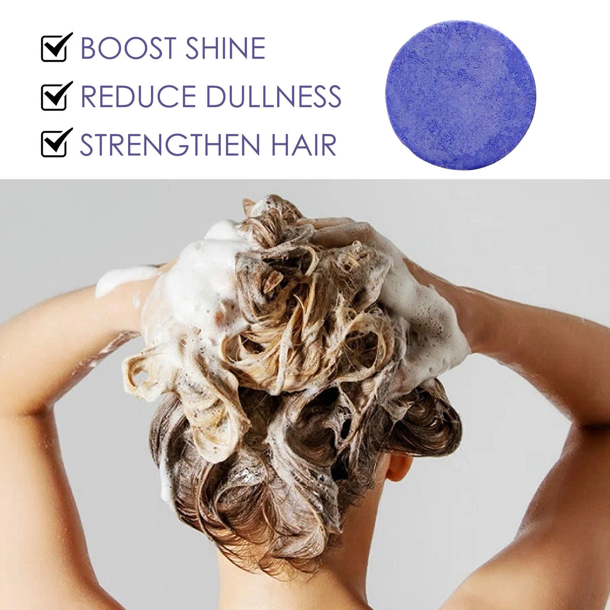 Eelhoe Biotin Purple Shampoo Soap Scalp Cleaning And Repairing Hair