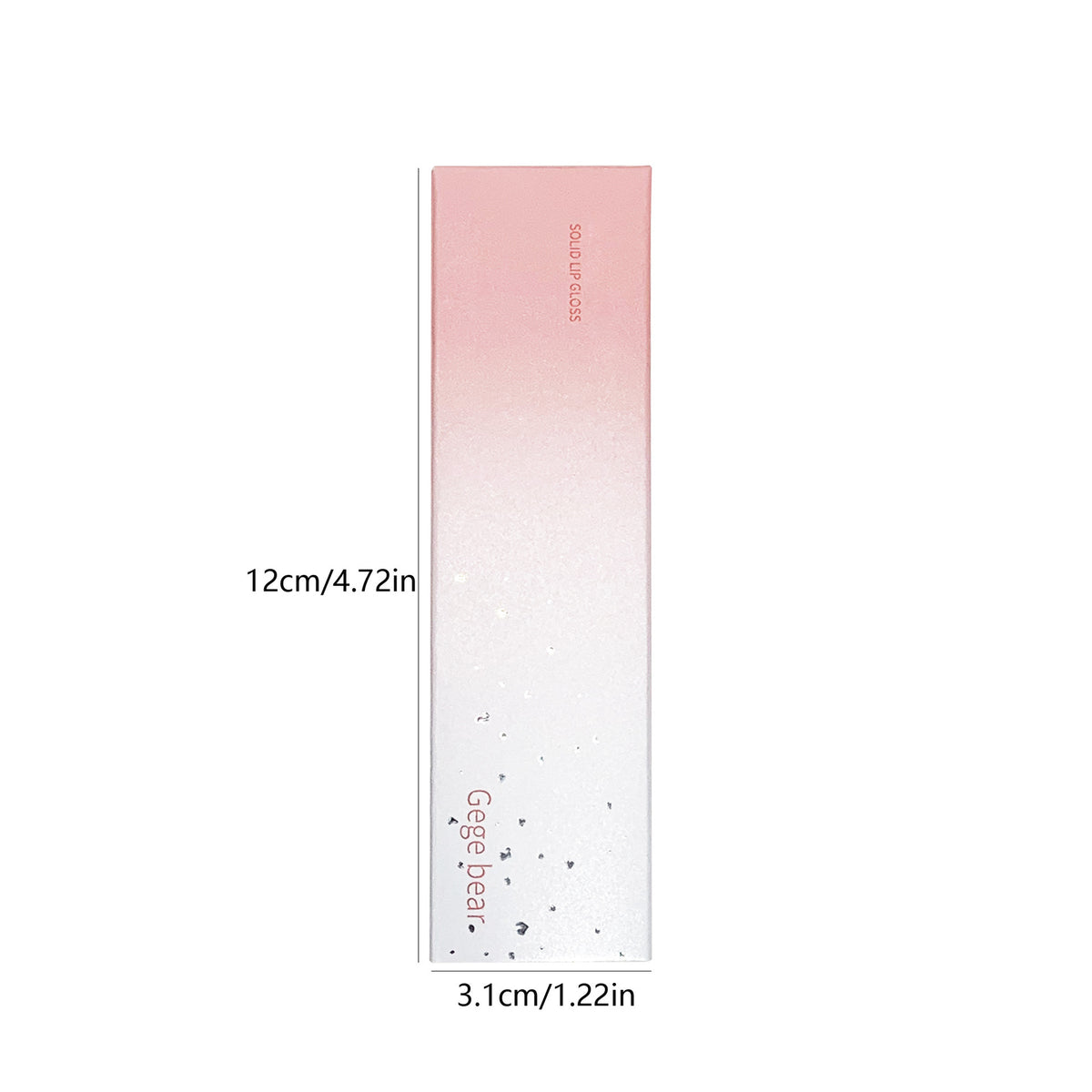 Gege Bear Solid Lip Gloss Water Light Mirror Press Lipstick