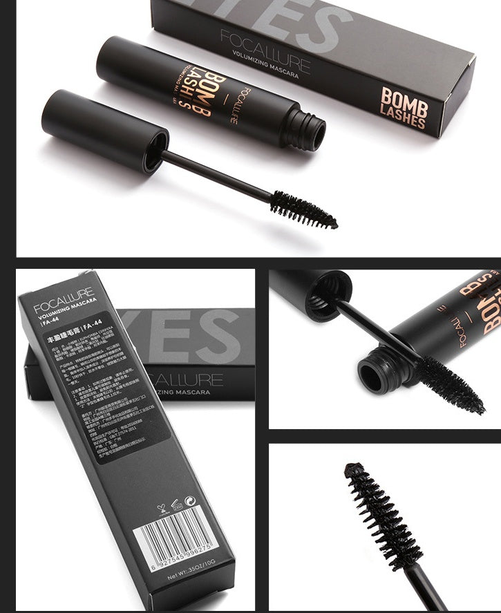 Focallure Mascara waterproof long curling does not smudge quick-drying soft brush head beauty