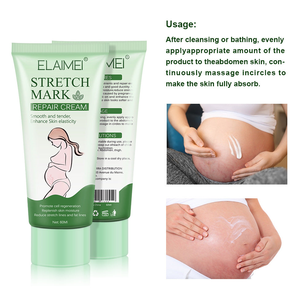 Elaimei Stretch Mark Nourishing Cream Smooth Tender Enhance Skin Elastictiy Blemish Nourishing 60ml Anti-Aging Cream Pregnancy Skin Marks