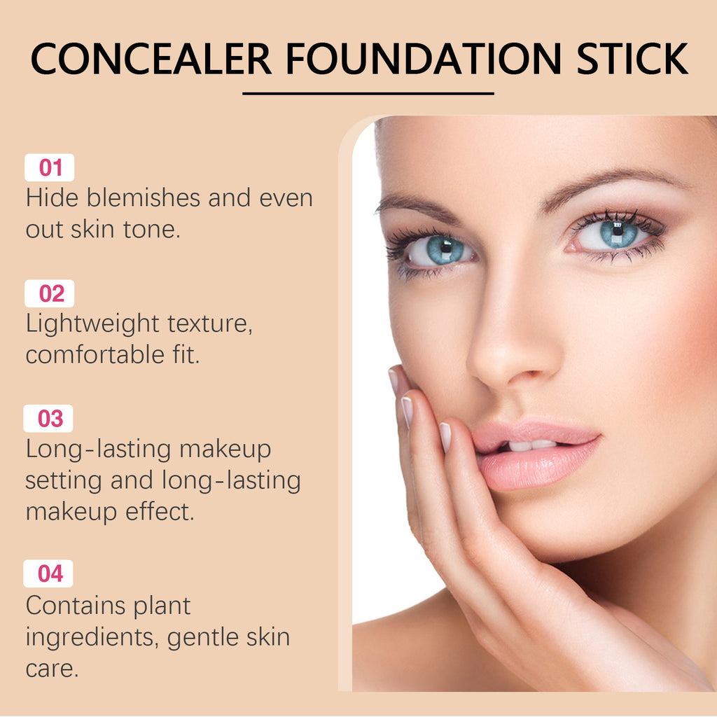 Ouhoe Concealer Stick Foundation Portable Waterproof And Sweatproof
