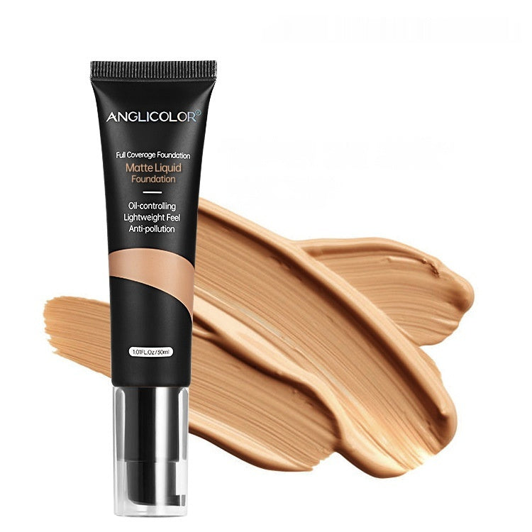 AngliColor Liquid Foundation Concealer Long Lasting Smear-proof Makeup Oil Control And Moisturizing