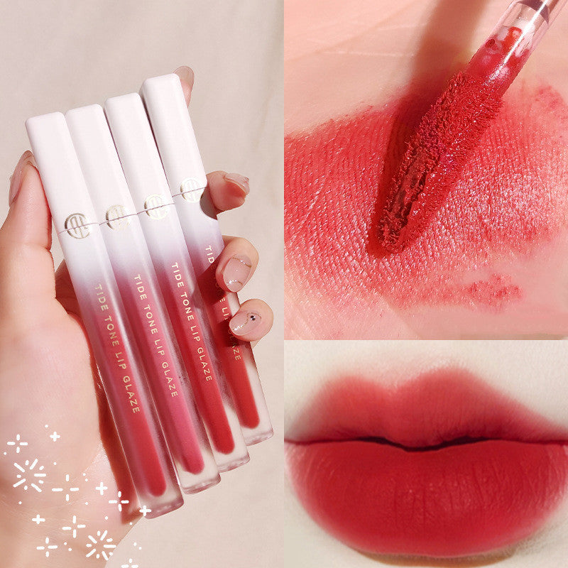 Tide Tone Air Lip Glaze Lip Mud Does Not Fade Does Not Stick To Cup Fog And Moisturizes For A Long Time