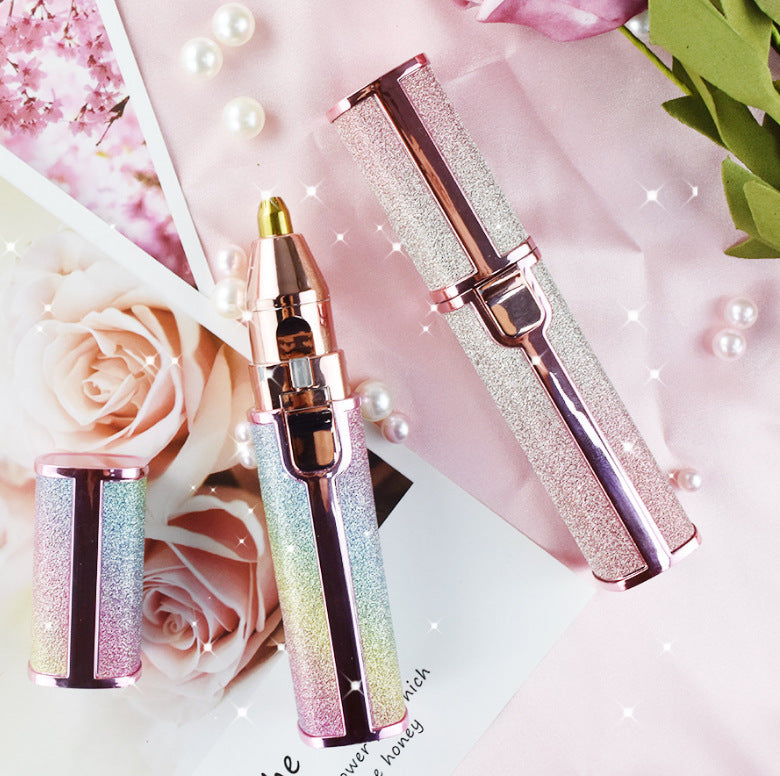 Gypsophila New Lipstick Shape Ladies Electric Shaver Automatic Eyebrow Trimming  Artifact