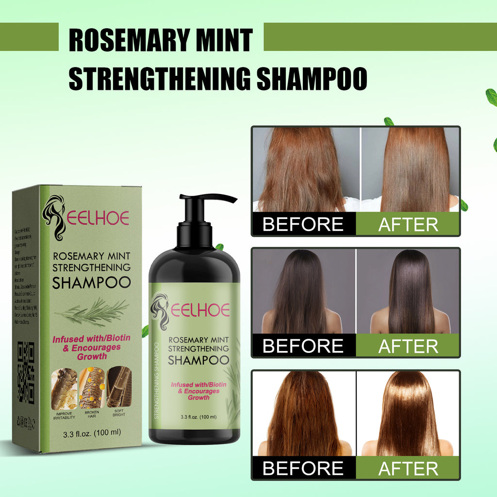 Eelhoe Rosemary Mint Shampoo Moisturizing Supple Hair Nourishing Dry Frizz Refreshing Shampoo Hair Care