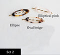 South Korea's Dongdaemun direct delivery Personality minimalist small and versatile leopard pattern side clips Hairpin word clip