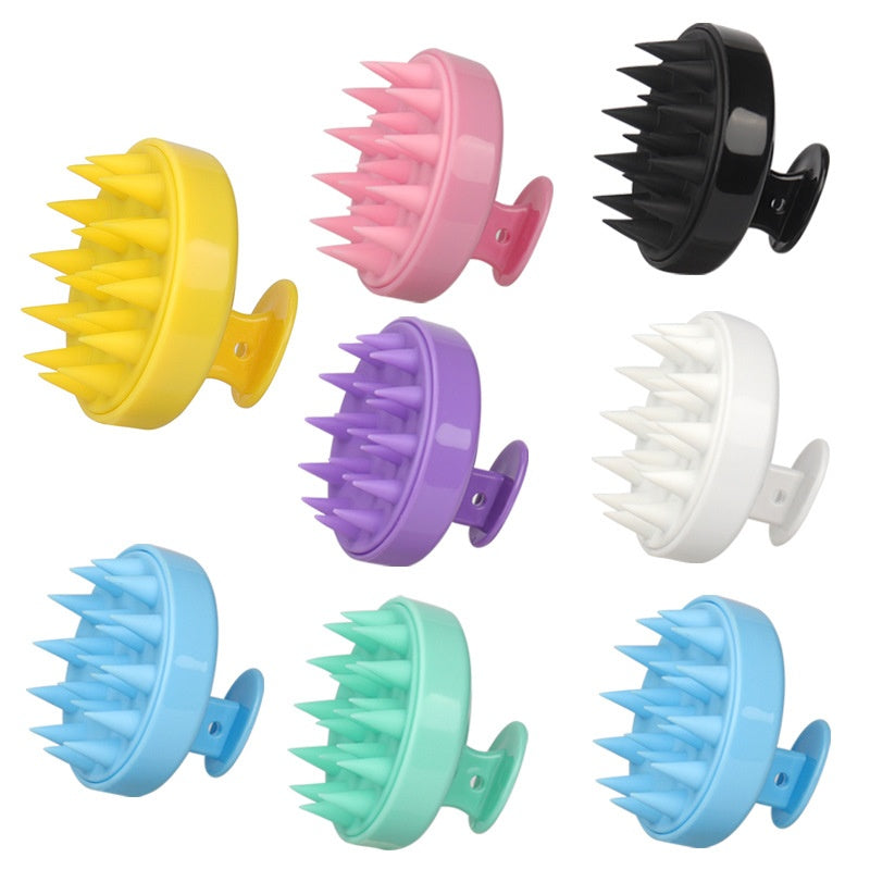 Silicone Shampoo Brush Scalp Meridian Massage Brush Hair Washing Artifact Anti-dandruf And Relieve Soothinging Home Hair Salon Head Scratching Tool
