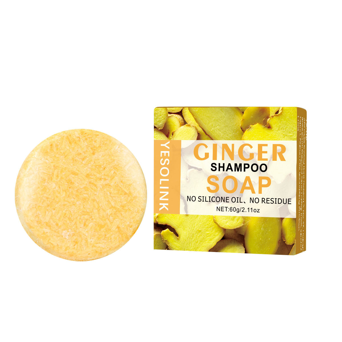 Yesolink Polygonum Multiflorum Black Sesame Bamboo Charcoal Shampoo Soap