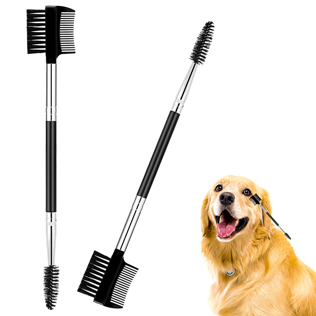 Dog Eye Comb Tear Stain Remover Comb Double-Head Tear Stain Comb For Small Dogs Metal Eye Booger Remover For Dogs Puppy Cat Grooming Comb For Removing Crust Mucus And Flea