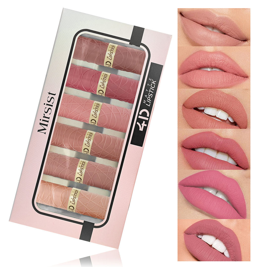 Mirsist 6-pack Matte Finish Lipstick Lasting