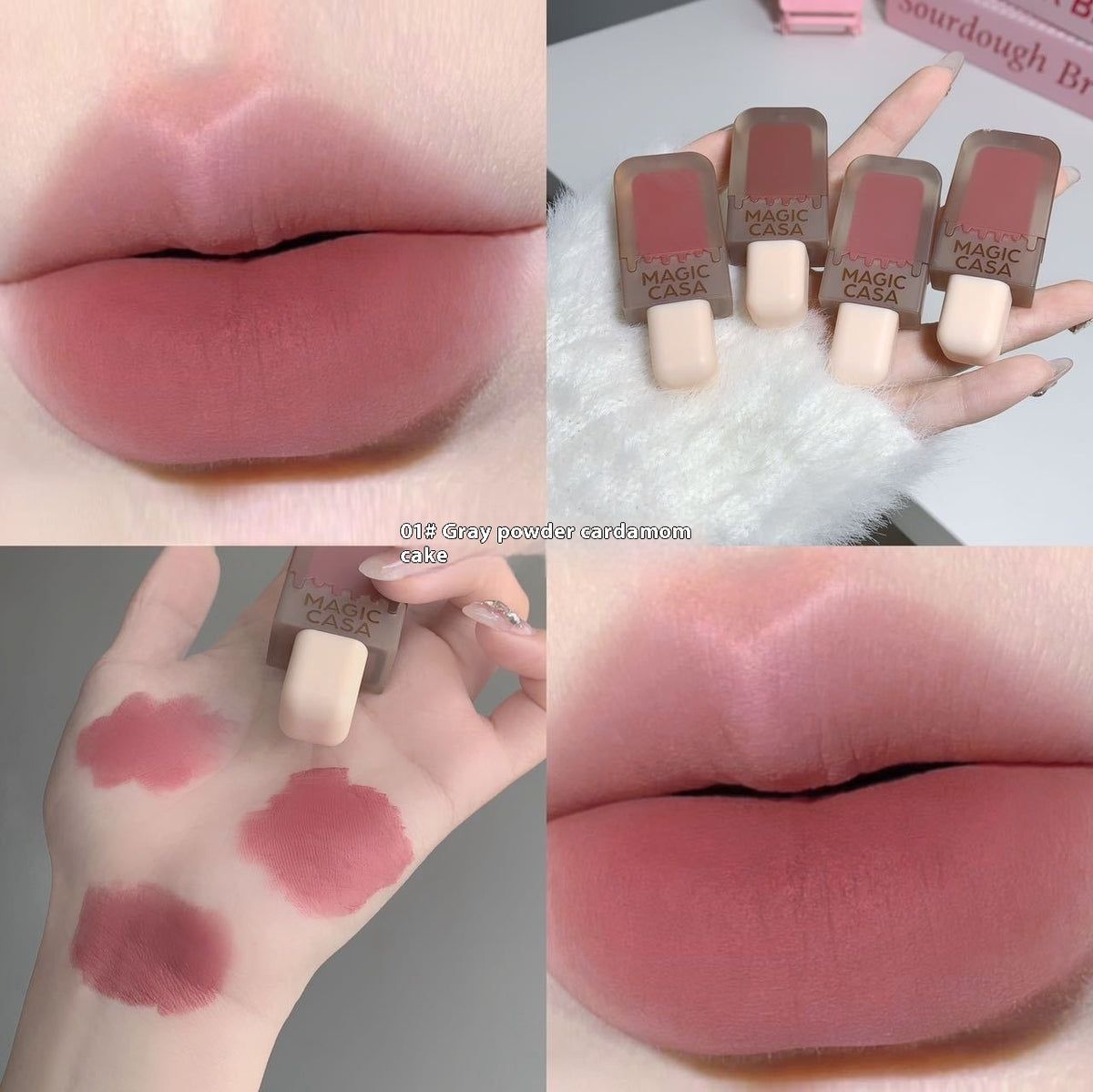 Magic Casa Ice Cream Lip Lacquer Matte Fog Velvet Lasting