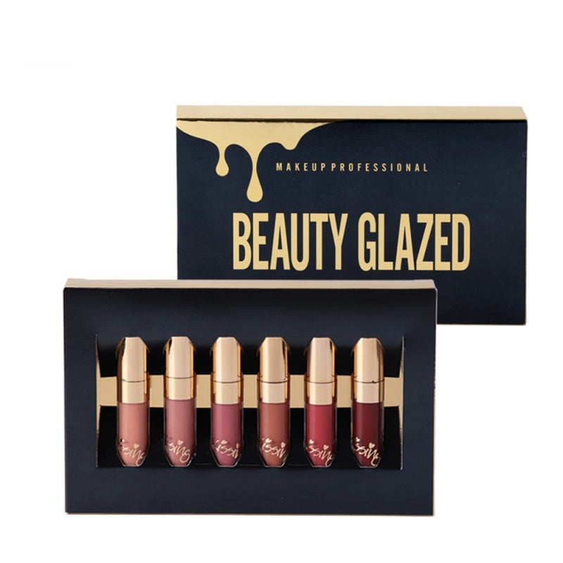 Kissing Beauty glazed 6 lipstick set