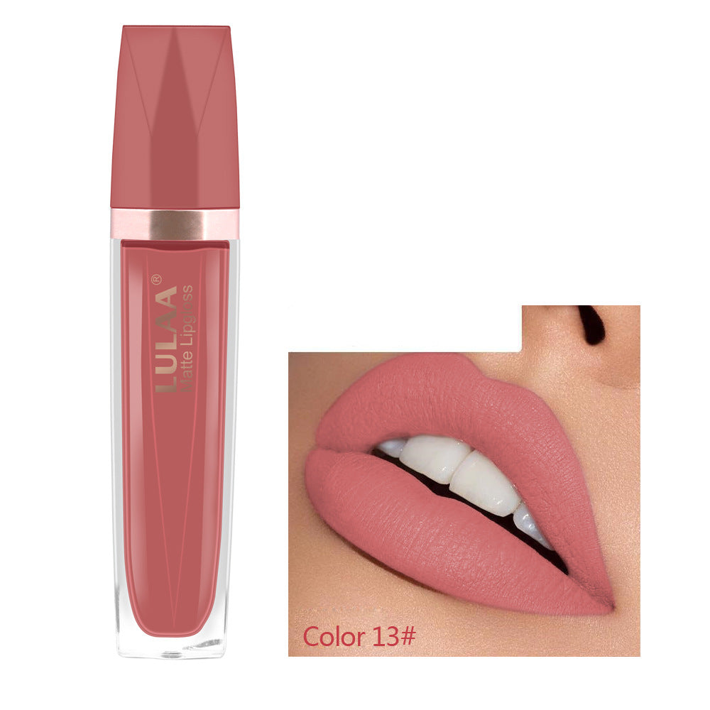 Lulaa 18 color matte top velvet lipstick