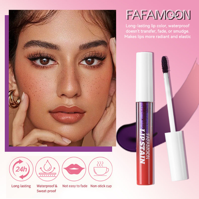 FafaMoon Tear And Pull Lip Gloss Lipstick Waterproof Smear-proof