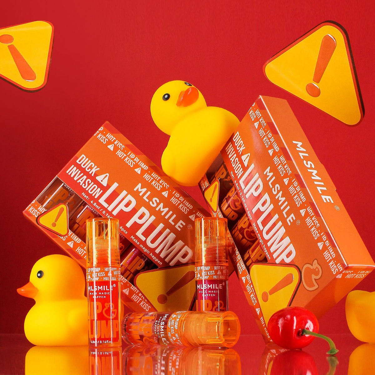 MLSmile Makeup Duckbill Plump Lip Moisturizing Liquid Lipstick Lip Glaze